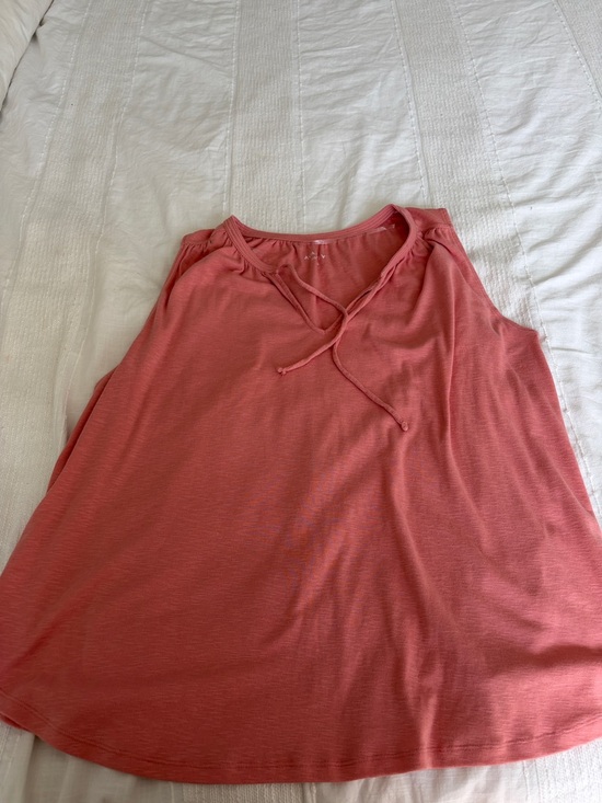 Ava & Viv Tops - Ava & Viv Sleeveless Tie-Neck Top in Dusty Rose